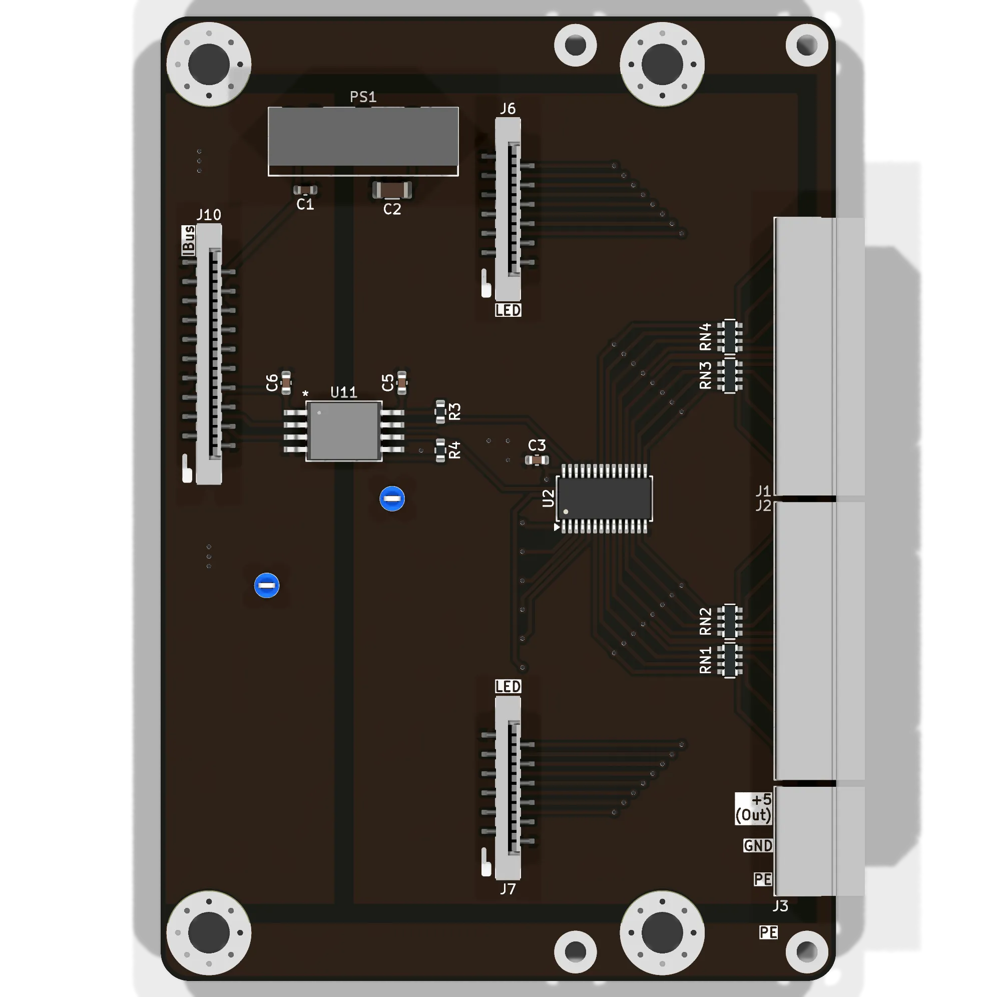 PMIO-PWMx16 - вид сверху