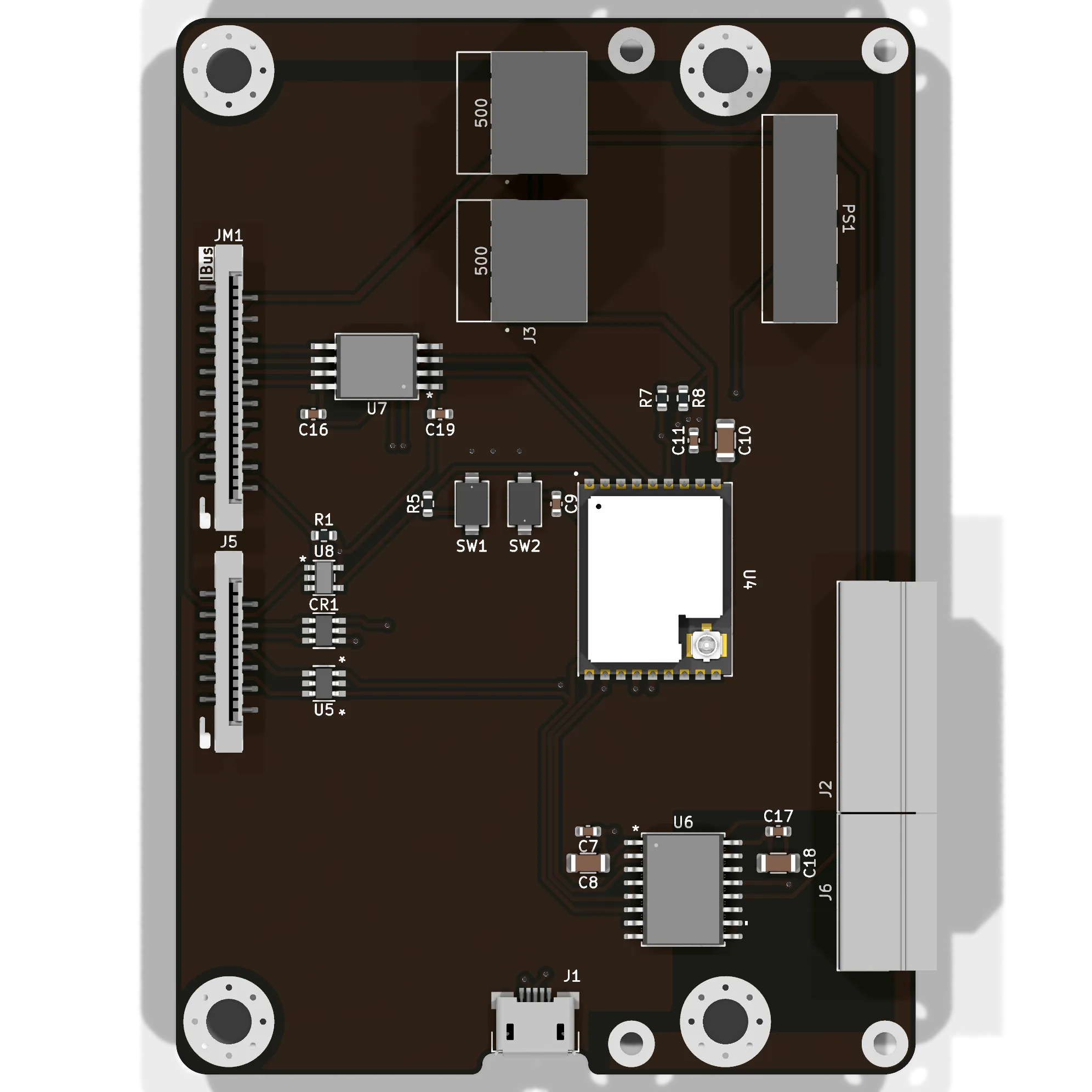 PMCP-ESP32C3 - вид сверху