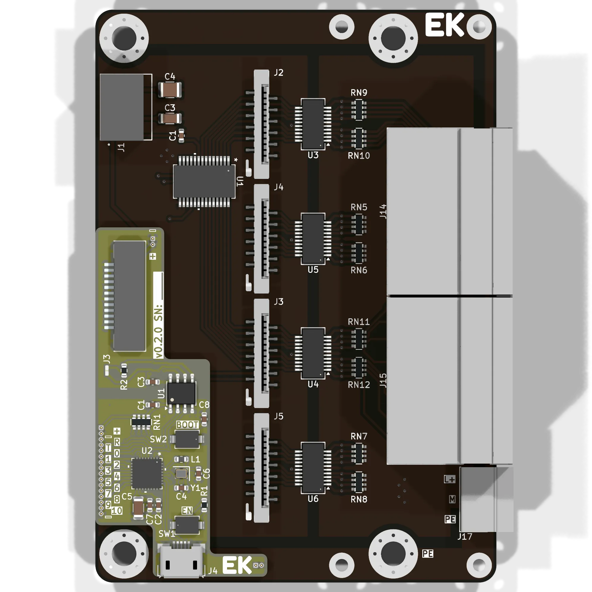 EKIO-DIx32 - вид сверху