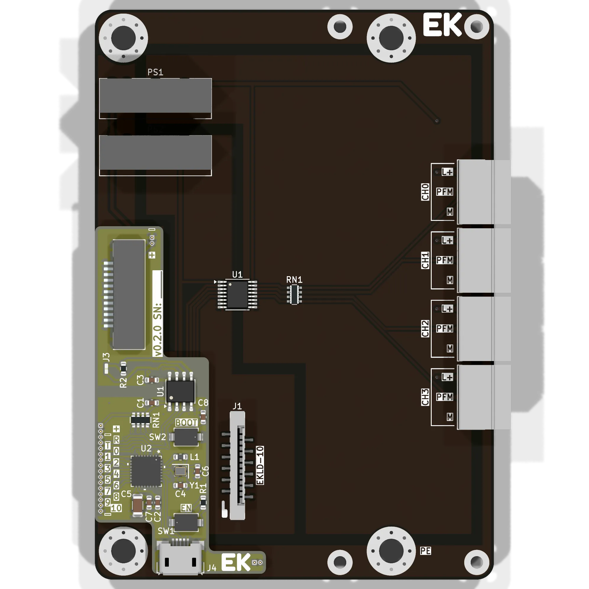 EKIO-PFMx4 - вид сверху