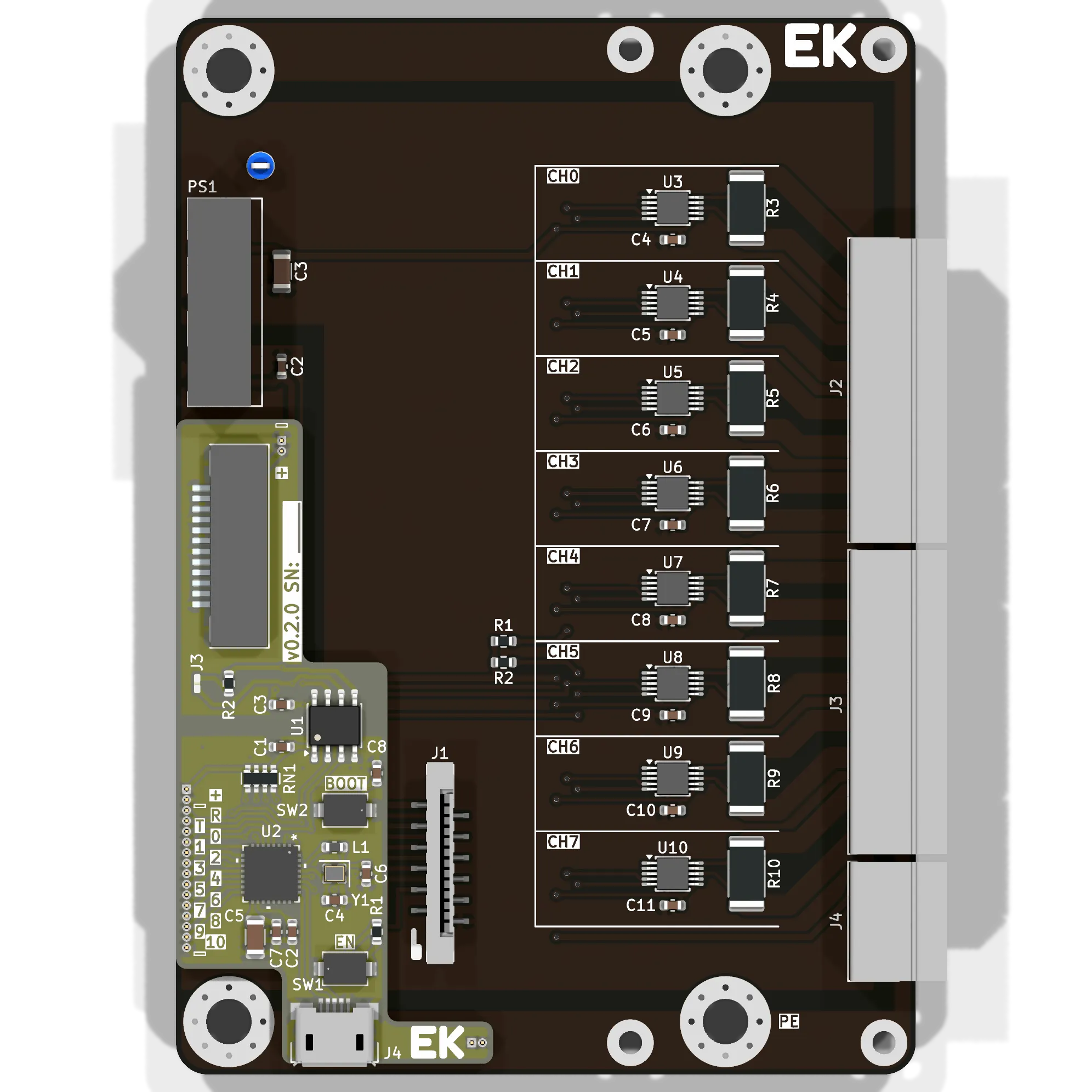 EKIO-AIPDCx8 - вид сверху