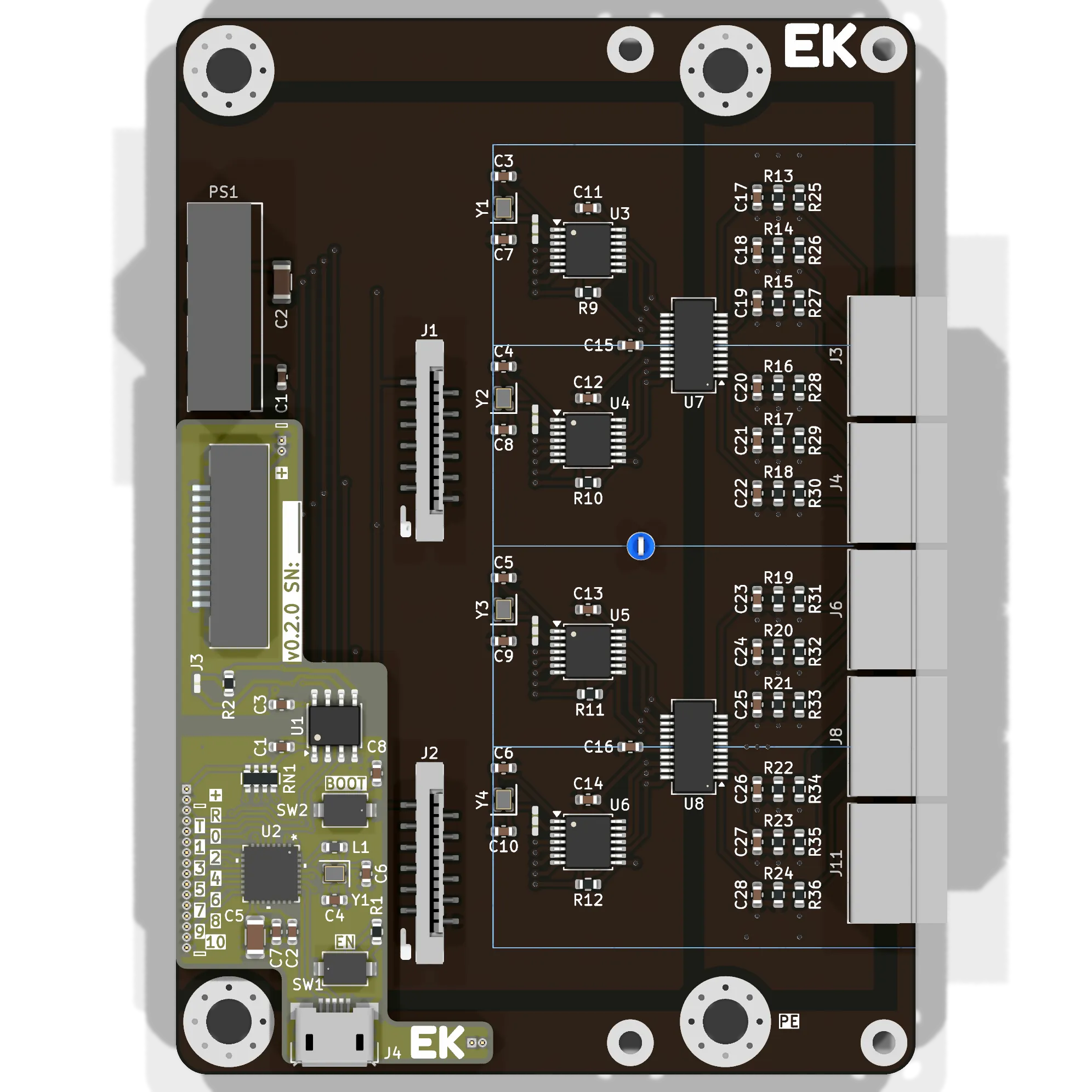 EKIO-CNTx4 - вид сверху