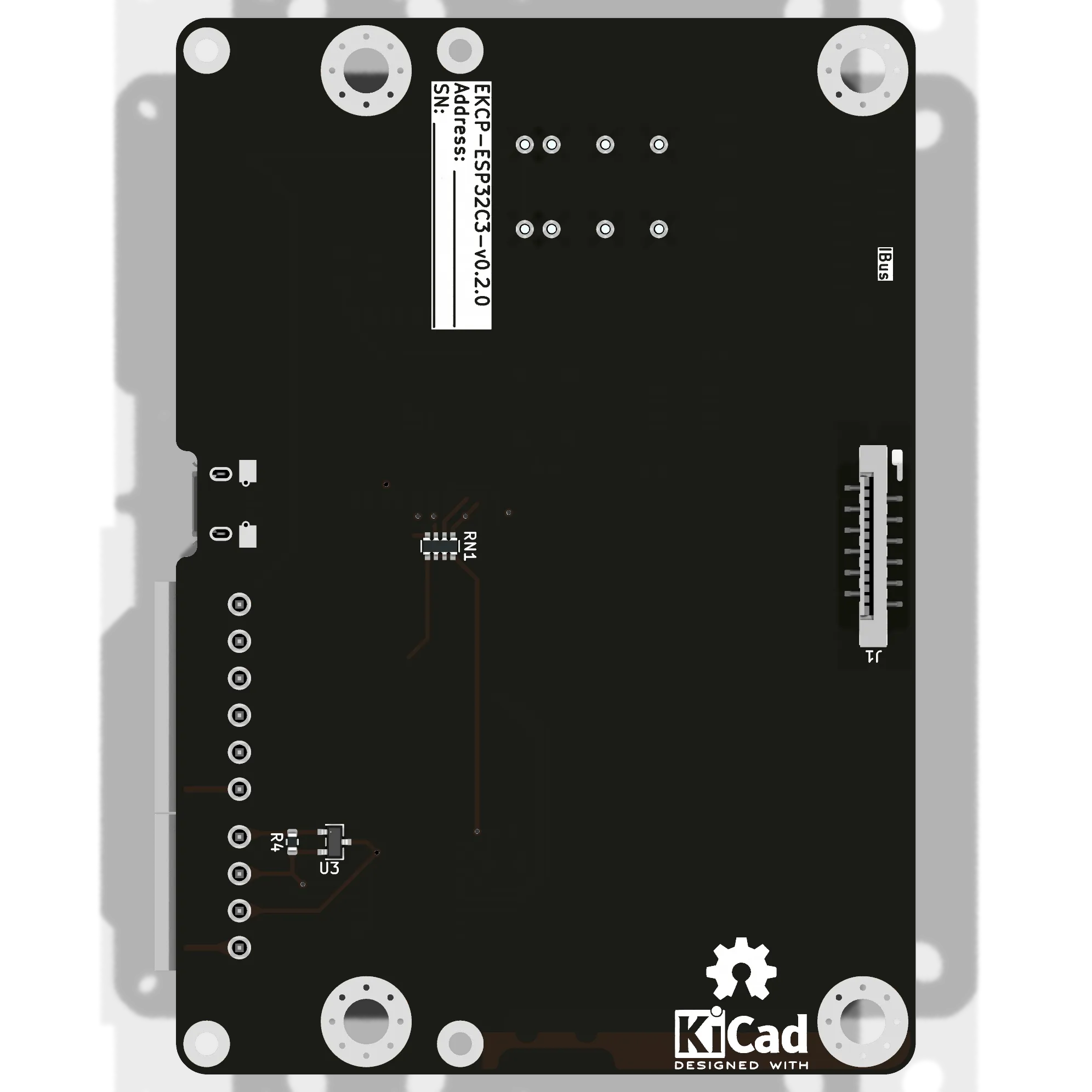 EKCP-ESP32C3 - вид снизу