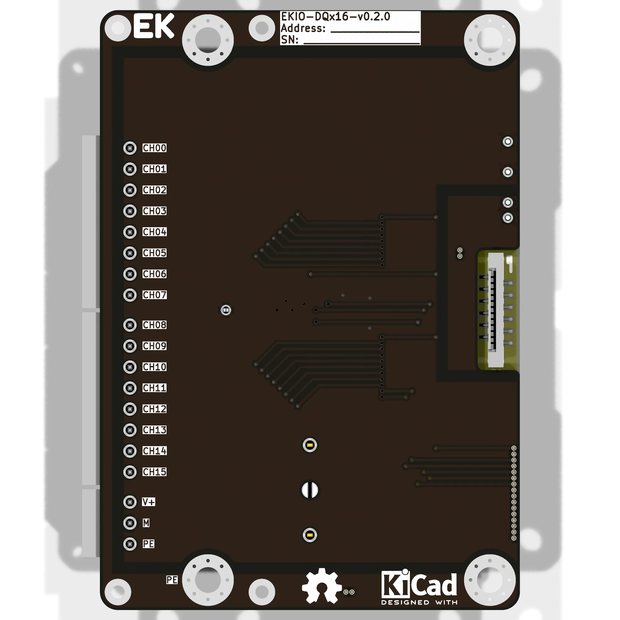 EKIO-DQx16 - вид снизу