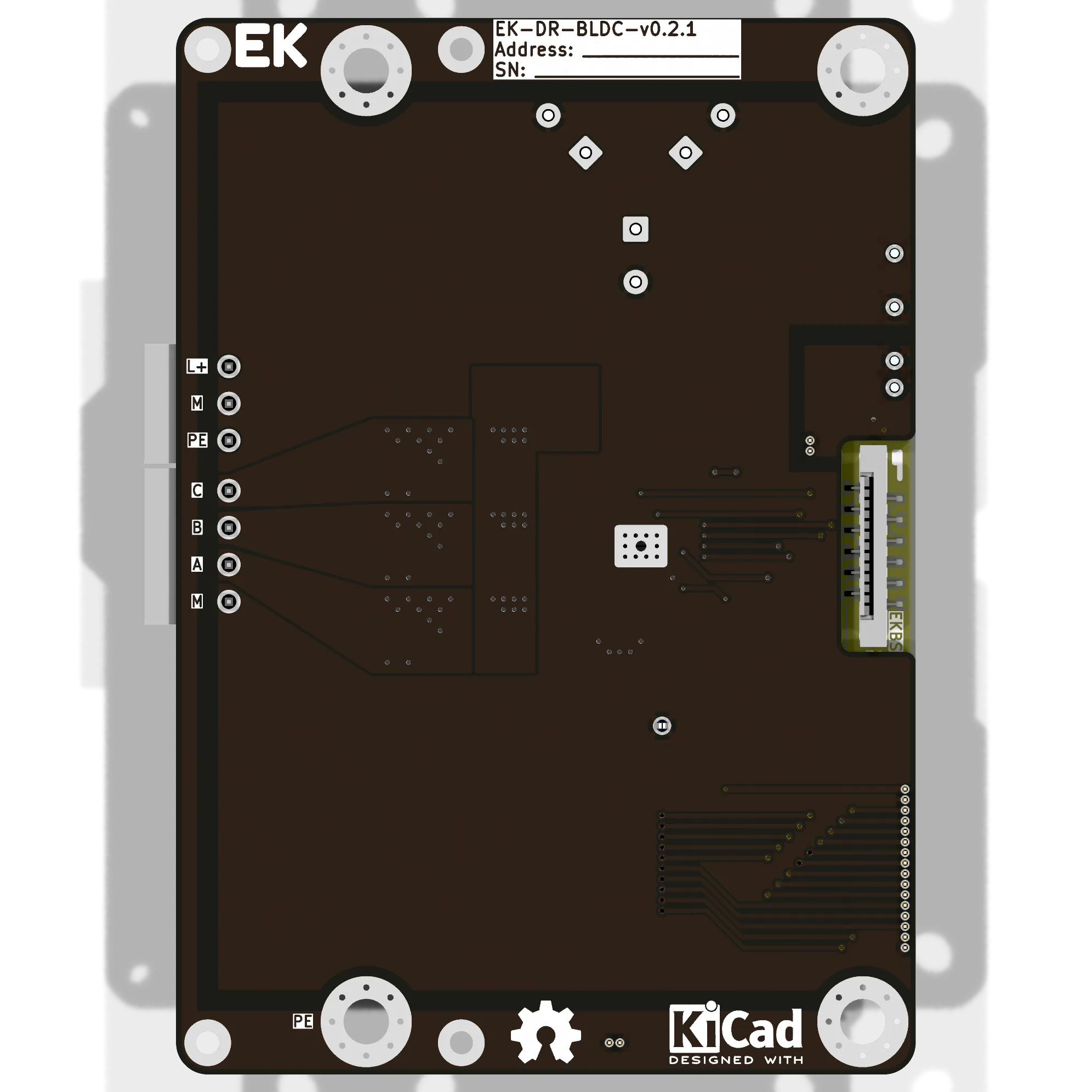 EK-DR-BLDC - вид снизу