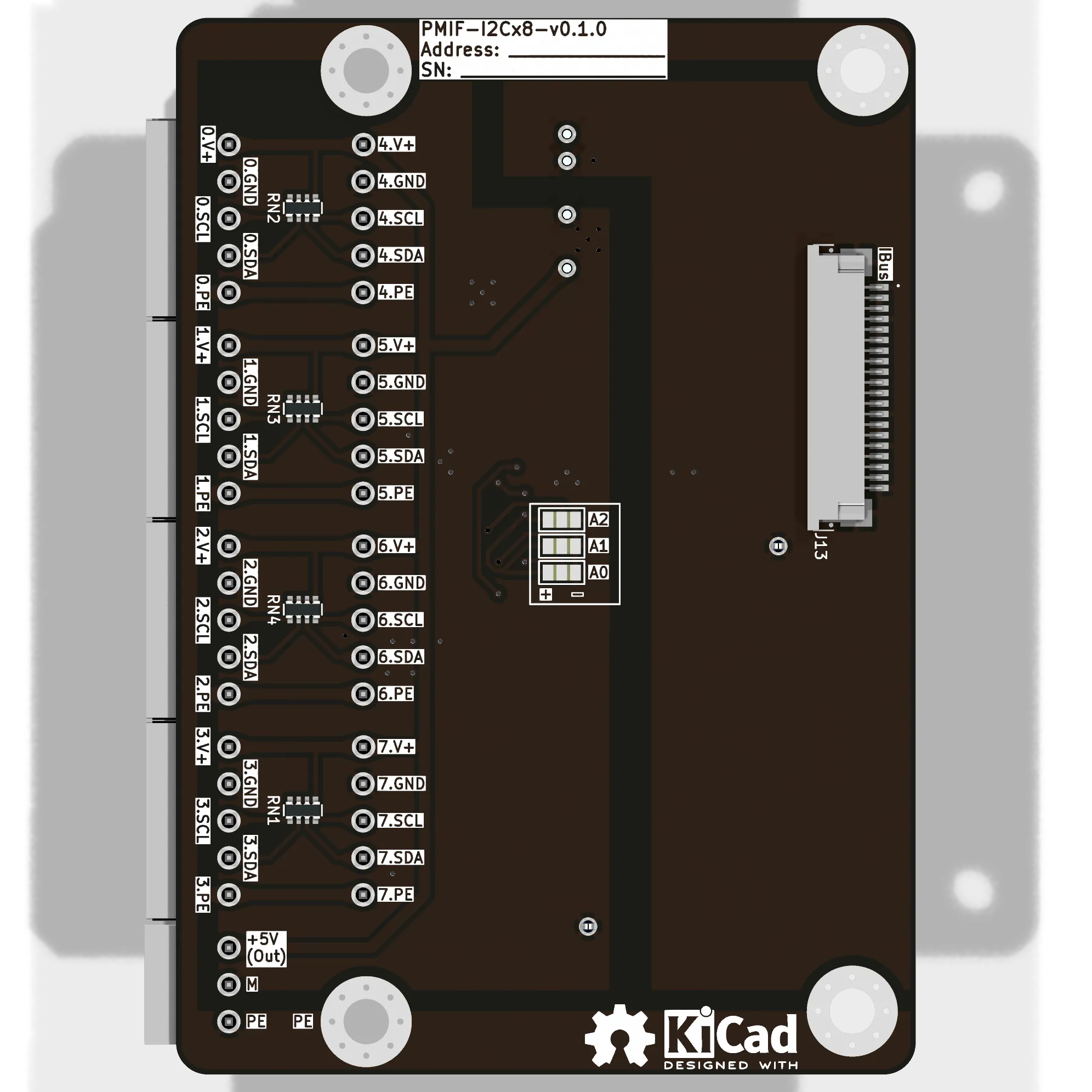 PMIF-I2Cx8 - вид снизу
