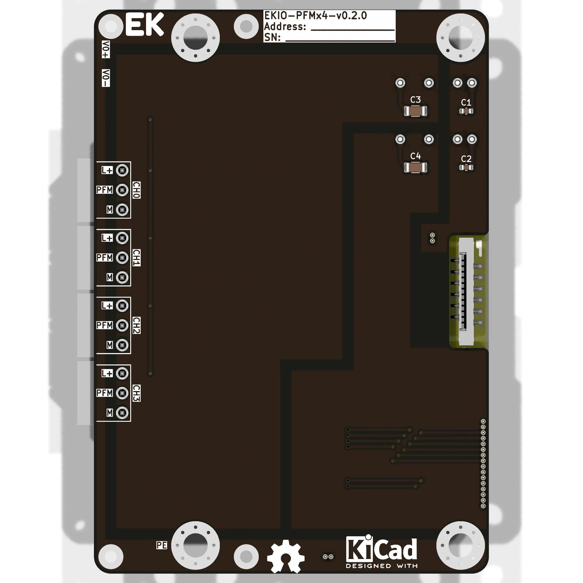EKIO-PFMx4 - вид снизу