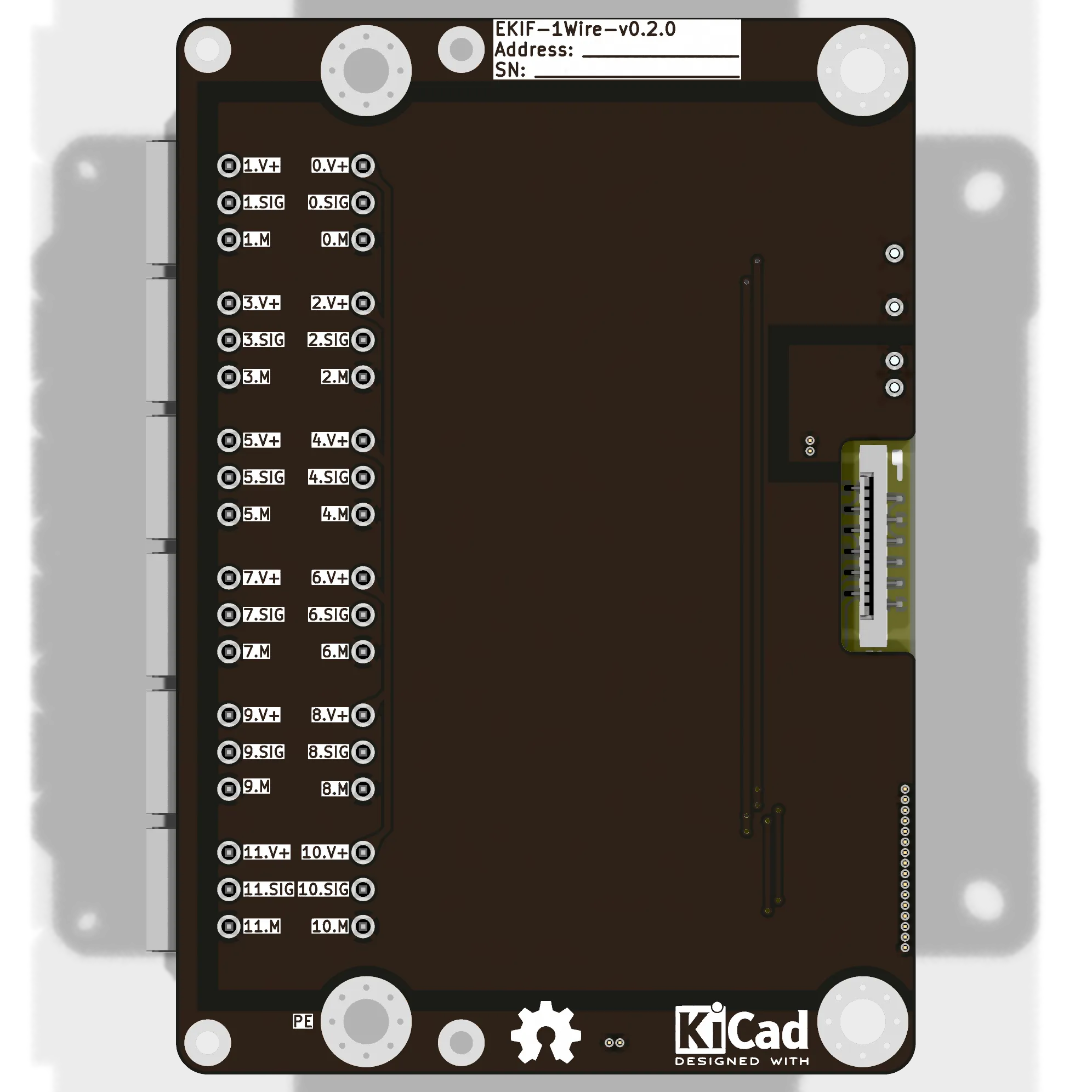 EKIF-1Wire - вид снизу